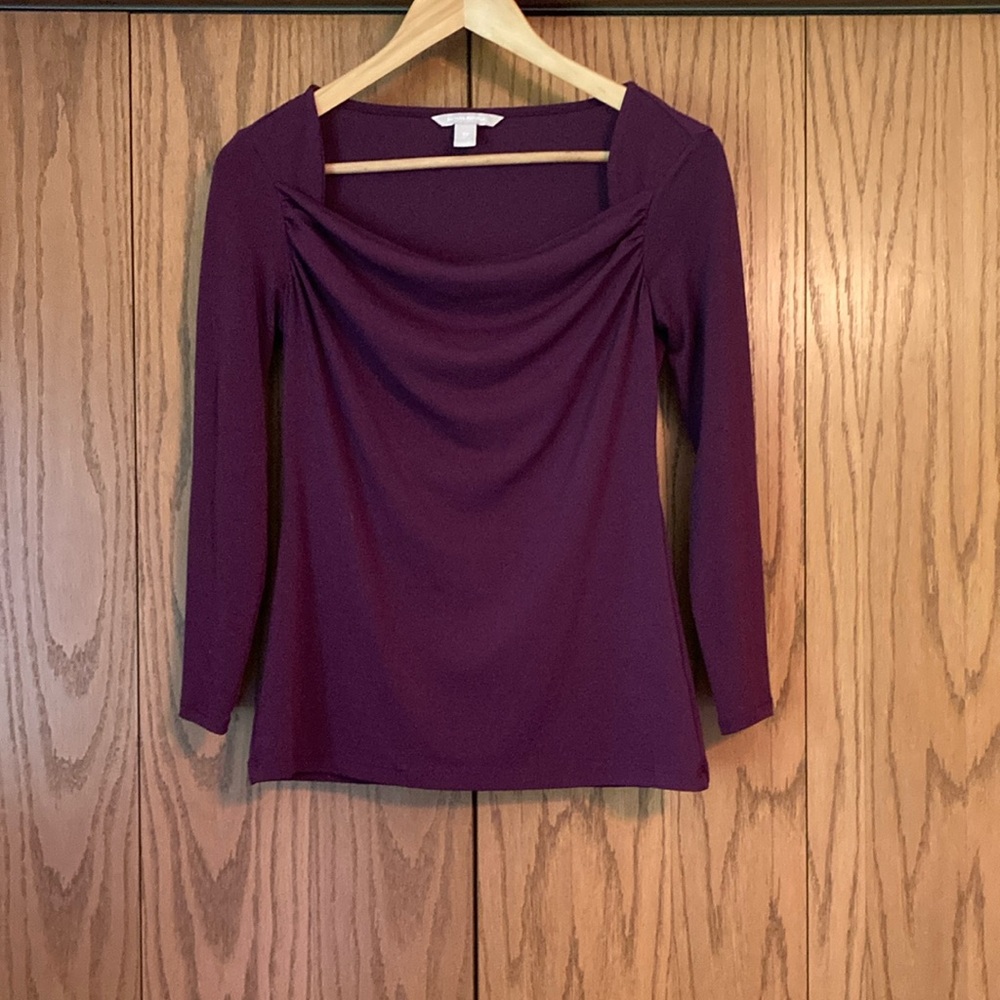 Dark purple dress top